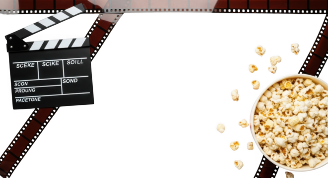 Cinematic Entertainment Classic Film Set Movie Night Snack Popcorn Entertainment Industry Fun
