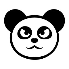Panda Bear Evil Bad Boy Angry Dangerous Look Comic