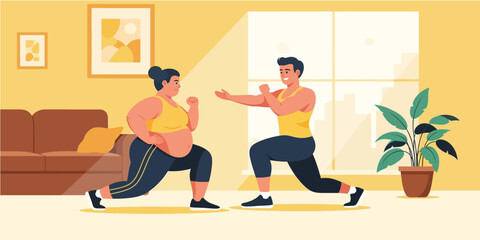 Fototapeta premium woman doing fitness exercise