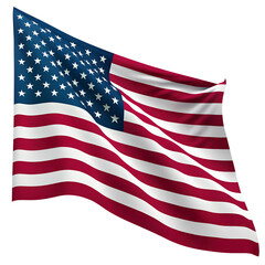 Obraz premium american flag isolated
