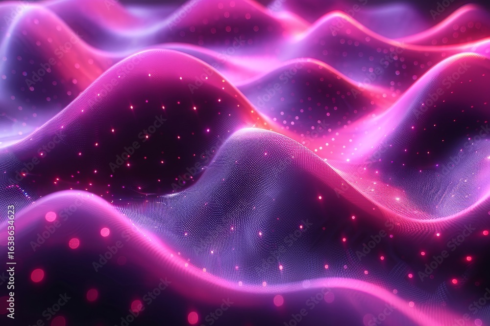 Aufkleber abstract digital concept of quantum data flow future technology background in 3d rendering