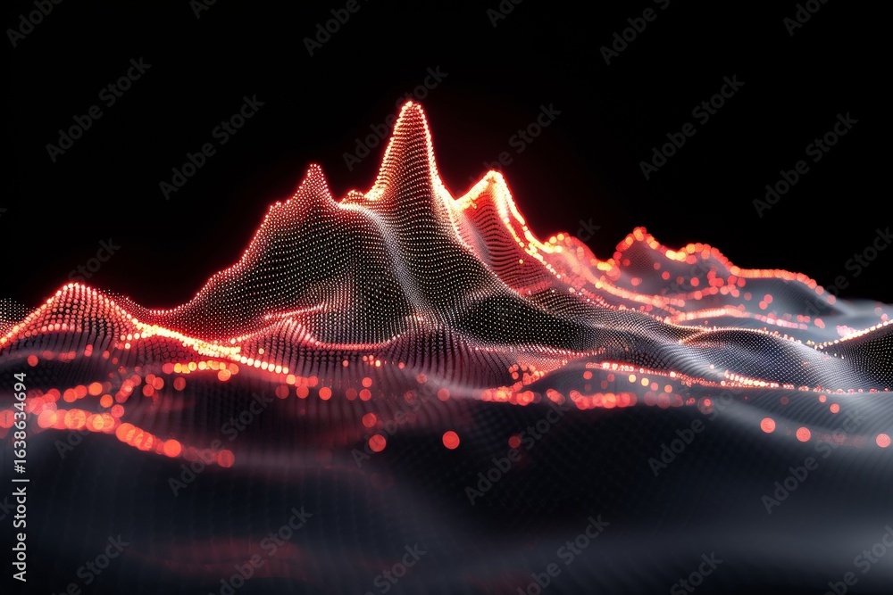 Poster exploring quantum data flow a futuristic digital abstract concept in 3d rendering