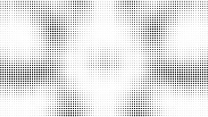 Abstract halftone dot pattern background with smooth black and white gradient texture creating a retro pixel art design perfect for graphic overlays modern prints and digital artwork