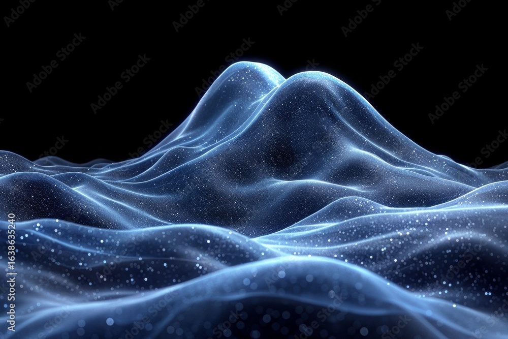 Poster futuristic quantum data flow concept abstract digital background with 3d rendering technology