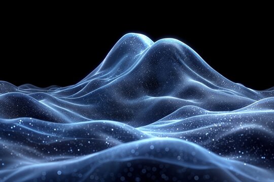 Futuristic quantum data flow concept  abstract digital background with 3d rendering technology