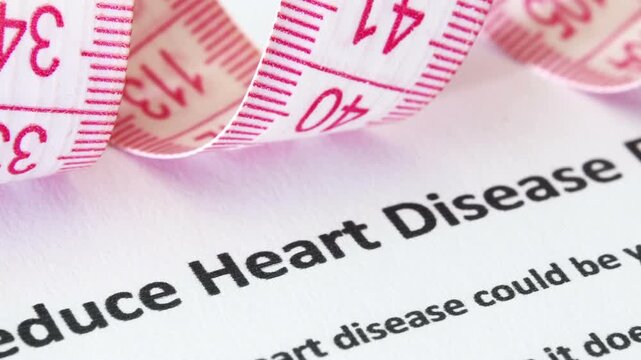 Reduce heart disease concept dolly shot
