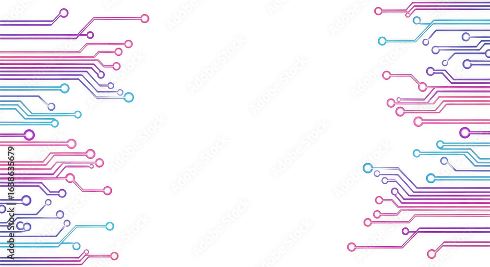 Poster digital circuitry abstract network lines connectivity technology futuristic background