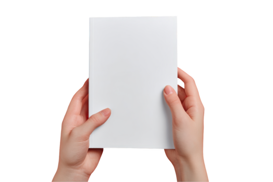 hand holding blank business card - Powered by Adobe