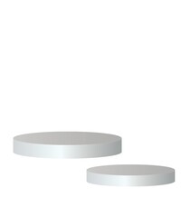 Circle isolated on white product background 