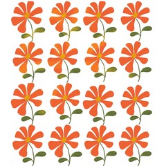 Fototapeta premium seamless pattern with flowers