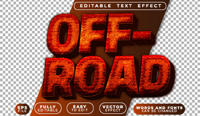  Off Road Adventure Outdoor Trail Vector Fully Editable Smart Object Text Effect