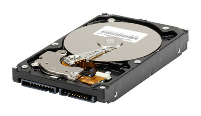 Data storage technology internal hard drive electronics lab product studio environment technical overview. Cut out png