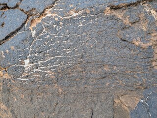 Rough rock Surface With Cracks and Weathered Texture