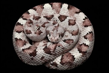 Obraz premium Close-up coiled snake