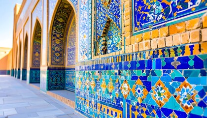 Obraz premium Colorful tiled architectural detail