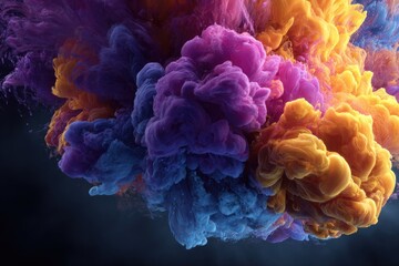 Fototapeta premium Abstract ink cloud explosion (2)