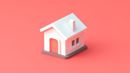 The House Icon is characterized by a simple house illustration, complete with a classic gable roof and a door at its center, finished with a modern color palette