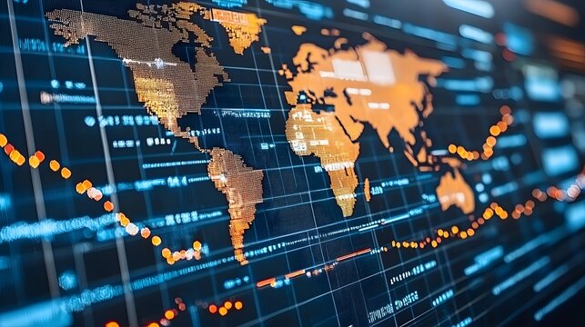 Virtual social network visualization with global data analysis background