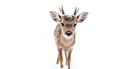 Young Deer in Snow