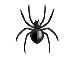 Black eight legged arachnid or spider icon
