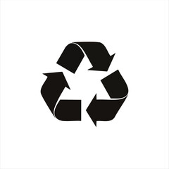 Obraz premium Recycle icon representing sustainability and eco-friendly practices, suitable for environmental projects, waste management, and green lifestyle campaigns