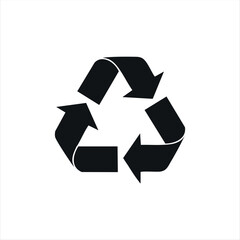 Fototapeta premium Recycle icon representing sustainability and eco-friendly practices, suitable for environmental projects, waste management, and green lifestyle campaigns