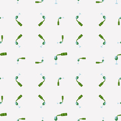 Drink pattern in glass