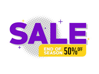 Sale background modern template promotion, end of season. vector eps 