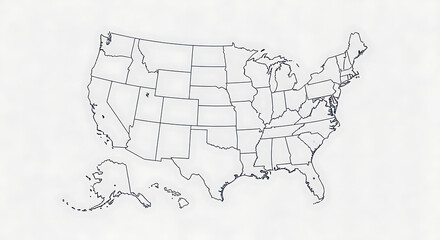 US map, USA map, United States map, USA map with state names, US states labeled, USA political map, American states map, USA state boundaries, US geography map, USA labeled map, US map illustration, 