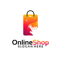 Online Shop logo designs template, Phone Shop logo symbol icon, Logo template icon