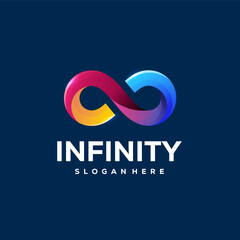 Modern Colorful Infinity Logo designs vector, Infinity Symbol icon template
