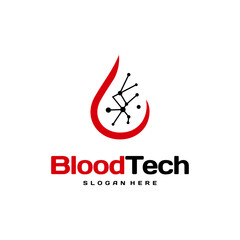Pix Blood Technology logo designs concept vector, Blood Healthcare logo designs template, Blood Donor