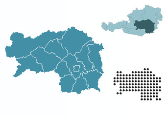 Set maps of Styria state