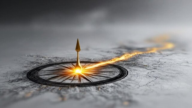 Illuminated Path: A Compass Guiding the Way