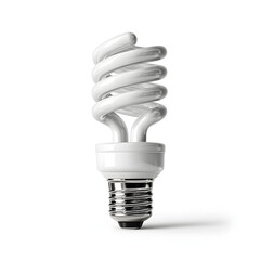 A white electric bulb, isolated on white background.
