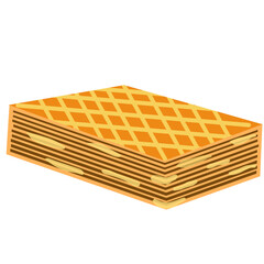 illustration of lapis legit layer cake