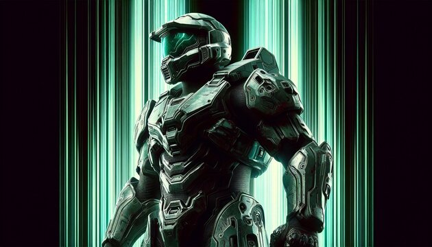 First-person shooter game character with light background