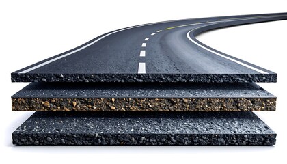 Road layers.  A road's structure