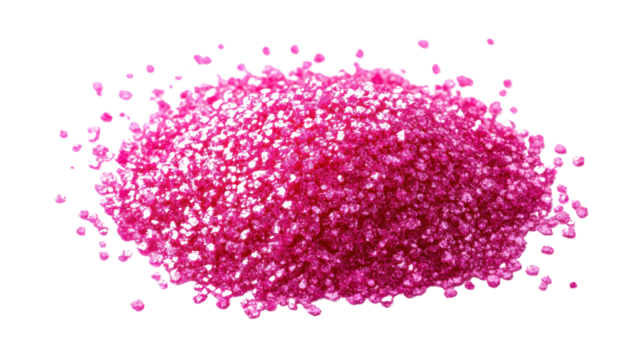 This type of glitter is commonly used in various creative and decorative applications on white background 