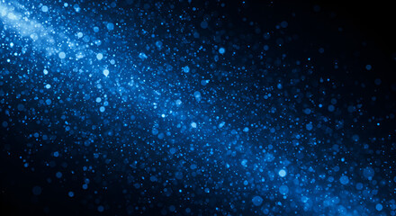 Obraz premium Abstract blue glitter sparkles background for festive and design inspiration