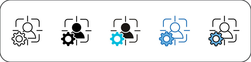 Personalization Icon Pack Multistyle Illustration