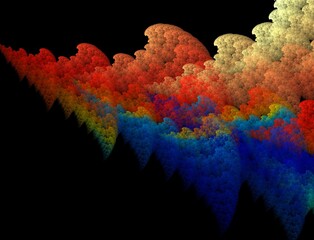 Imaginatory fractal abstract background Image