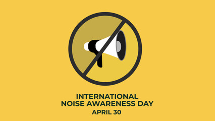 International noise awareness day flyer