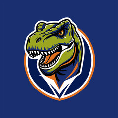 T-Rex vector illustration as a logo