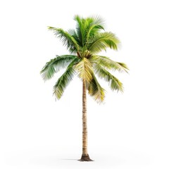 Fototapeta premium Isolated coconut palm tree
