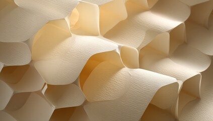 Abstract, textured, pale beige honeycomb pattern