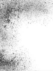 Abstract grayscale splatter frame