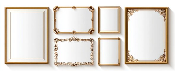 Gold ornate picture frames (1)