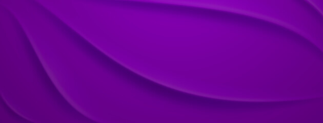 Smooth, wavy lines create a dynamic purple abstract background with subtle shading.
