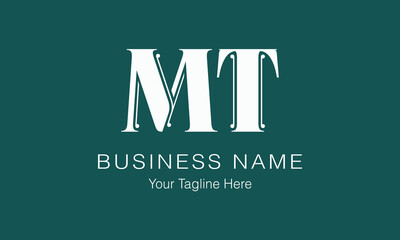 MT M mt initial logo | initial based abstract modern minimal creative logo, vector template image. luxury logotype logo, real estate homie logo. typography logo. initials logo